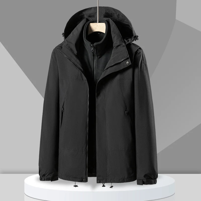 Unisex Waterproof Hooded Hiking Jacket