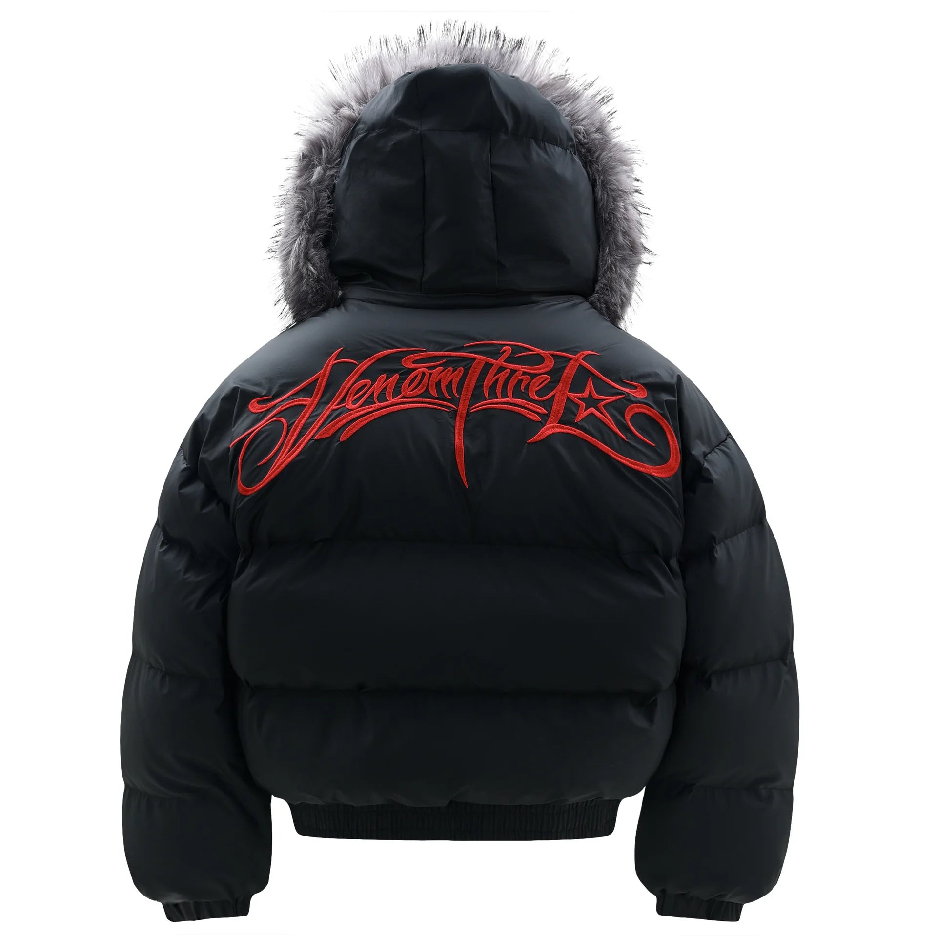 Winter Jacket Men Women Loose Thick Warm Bomber Cotton Hooded Coat Detachable Fur Collar Embroidered Design Outdoor Windproof