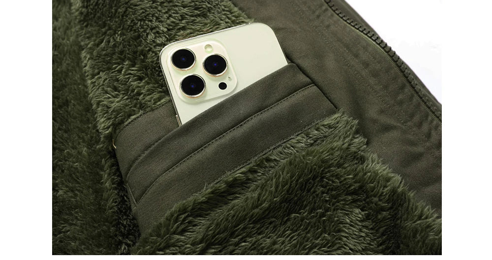 Winter Men's Warm Padded Jackets Fashion Men Fleece Lined Thermal Hooded Coats Men Mountain Ski Windbreaker Jackets Clothing