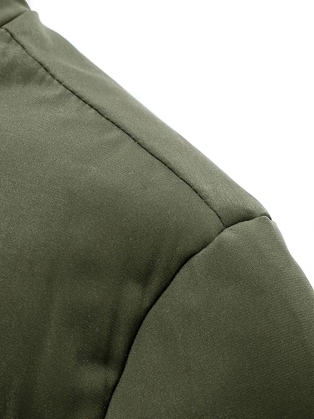 Men's Winter Jacket Hooded Full-Zip -Padded - Windproof Coat with Full-Length Zipper- Cold Weather Outdoor Clothing for Skiing