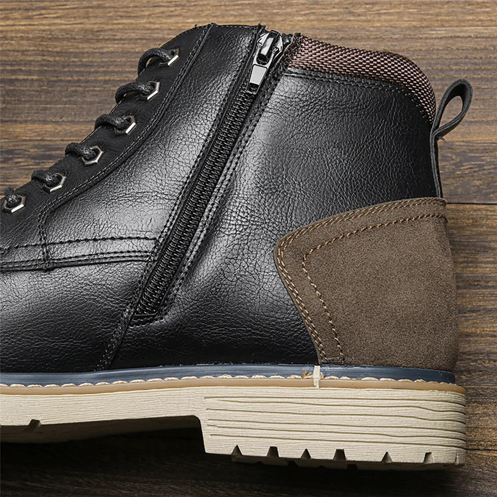 Men's Boots Retro Brushed Ankle Boots Men's Shoes Large Autumn and Winter Men's Boots Walking Shoes Women 2023 Shoes for Men