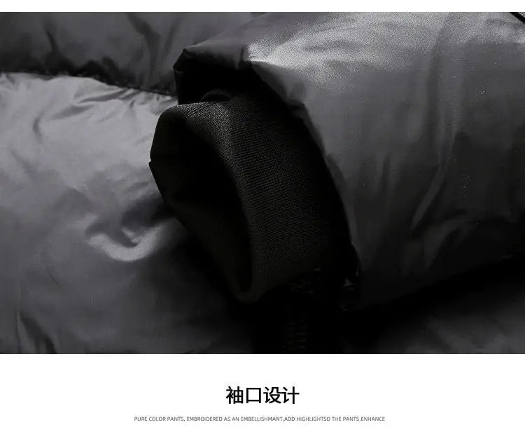 Winter jacket for Boys Girls Down Jacket Black Thickened Zipper Hooded Coat Big Childrens Kids Jacket