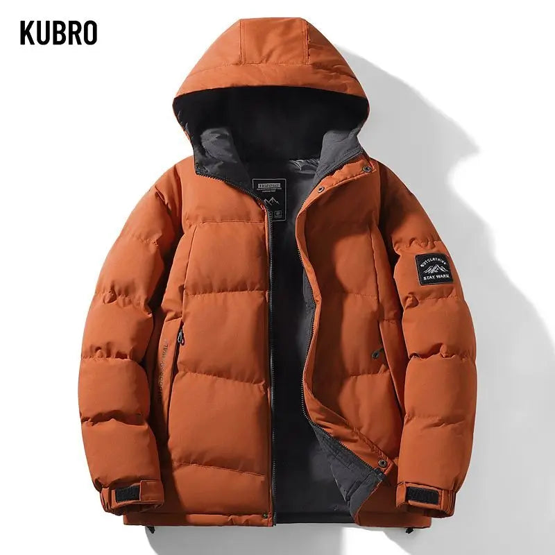 New Winter Hooded Bread Jacket Thickened Warm and Cold-proof Cotton-padded Jacket Winter Down Cotton-padded Jackets for Men