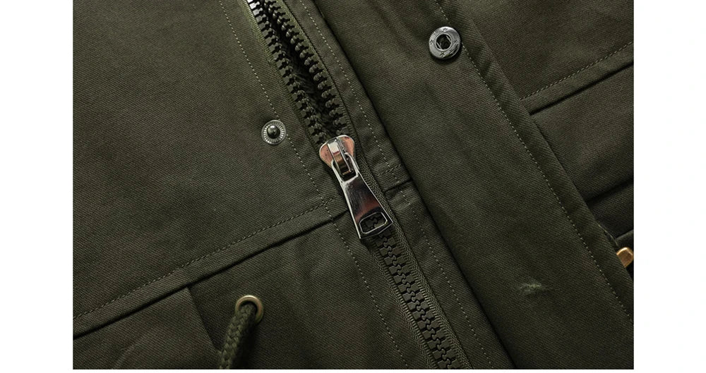 Winter Men's Warm Padded Jackets Fashion Men Fleece Lined Thermal Hooded Coats Men Mountain Ski Windbreaker Jackets Clothing