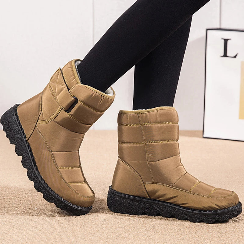 Snow Boots Woman 2025 Trend Ladies Shoes Waterproof Woman Shoes Lightweight Ankle Boots New Winter Girls Boots Botas Mujer