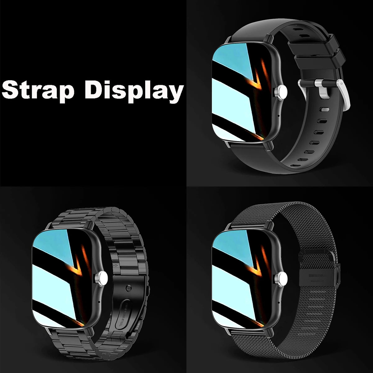 Smart Watch 2.01‘’ Full Touch Amoled BT Call Sport Waterproof Watches Heart Rate Blood Pressure SmartWatch for Men Women