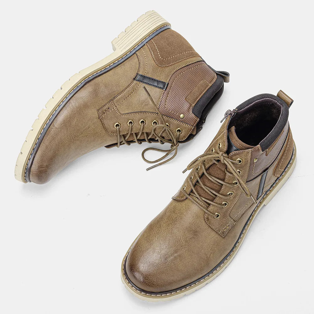 Men's Boots Retro Brushed Ankle Boots Men's Shoes Large Autumn and Winter Men's Boots Walking Shoes Women 2023 Shoes for Men