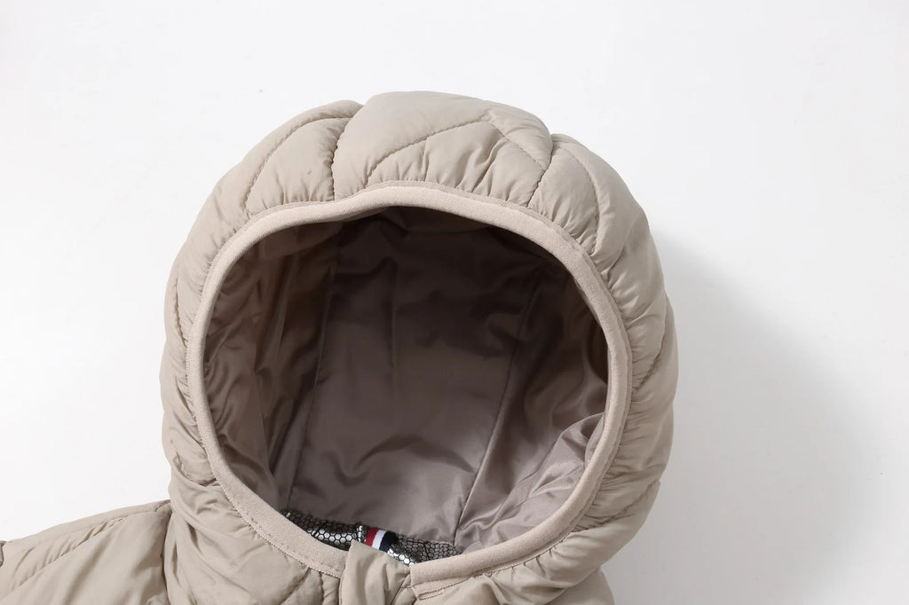 Winter Children's Jacket Girl 0-7Y Kids Boy Lightweight Hooded Padded Jacket Chevron Quilted Warm Down Cotton Coat Outerwear