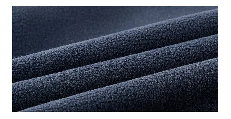 Men's Winter Fleece Jacket British Street Thickened Polar Fleece Hooded Jacket Casual Plus Size Cold-proof Warm Pocket Coat