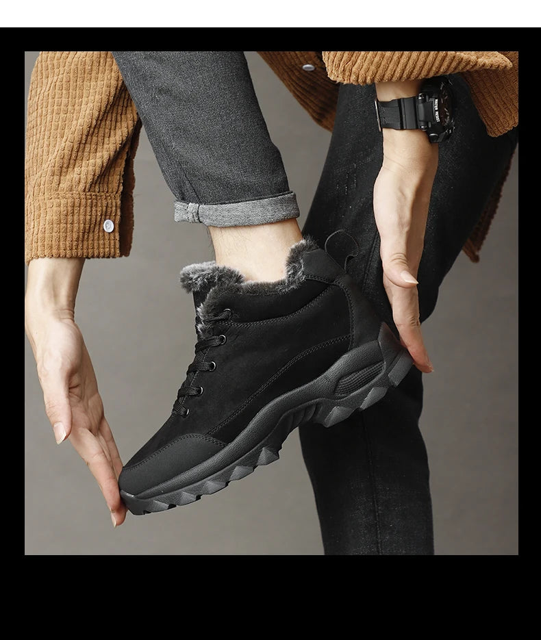 Men Snow Boots Winter Outdoor Walking Shoes light Sneakers for Men Winter Shoes Botines Tenis Mens Hiking Ankle Boots Footwear