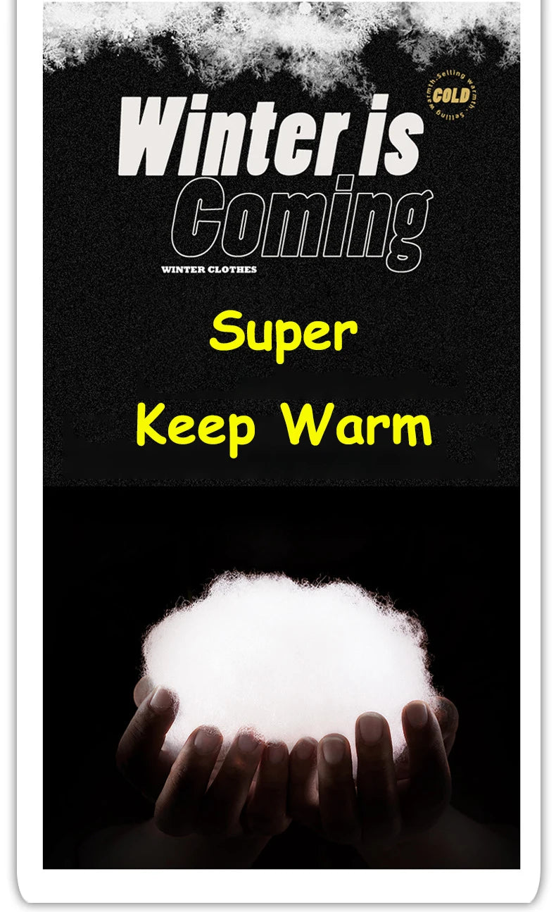 Winter Parka Jacket Men Removable Hood Thicken Keep Warm Cold Weather Windproof Coats Patchwork Cotton Padded Puffer Jacket