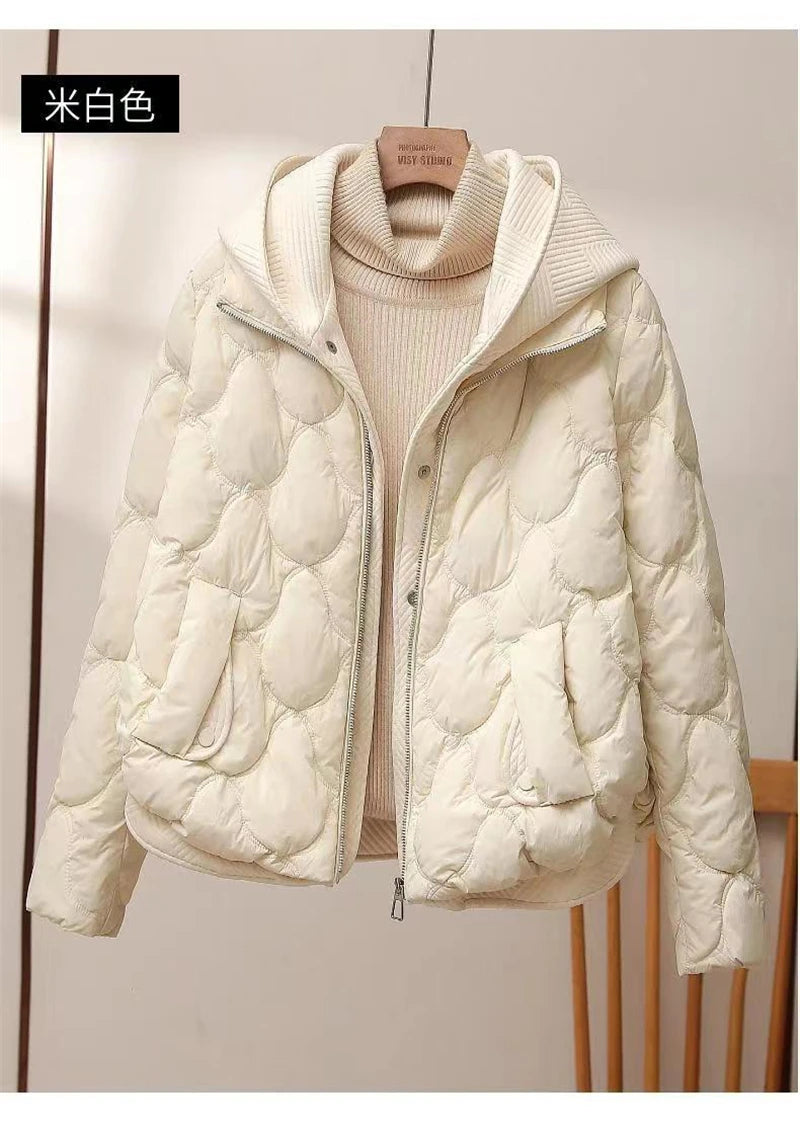 2025 Fashion Coats Korean Style Loose Cropped Coat Women Jacket Women Parkas Warm Puffer Jackets Casual Coat New Winter Clothes
