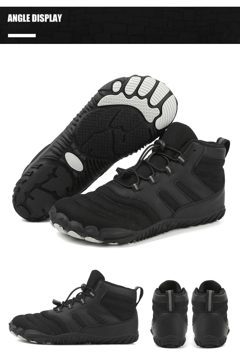 Winter Boots for Men Women Snow BareFoot Outdoor Non-slip Warm Fur Sneakers Ankle Boots waterproof mountaineering Hiking Shoes