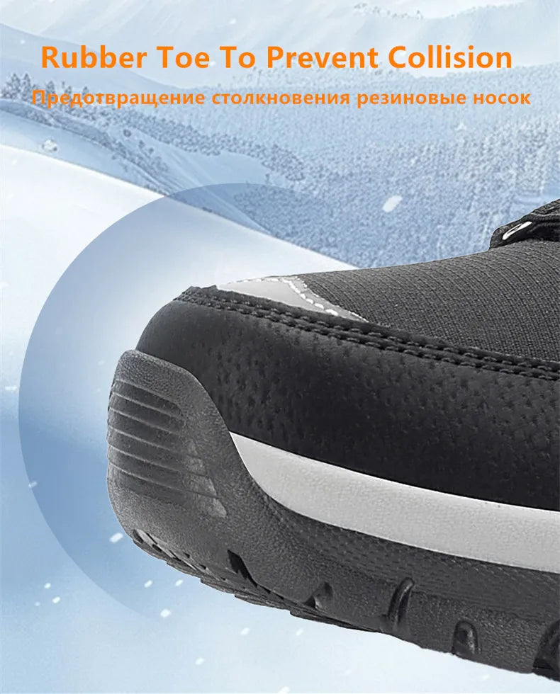 New Winter Women Boots High Quality Warm Women's Snow Boots Comfortable Ankle Boots Outdoor Waterproof Hiking Boots Size 36-42