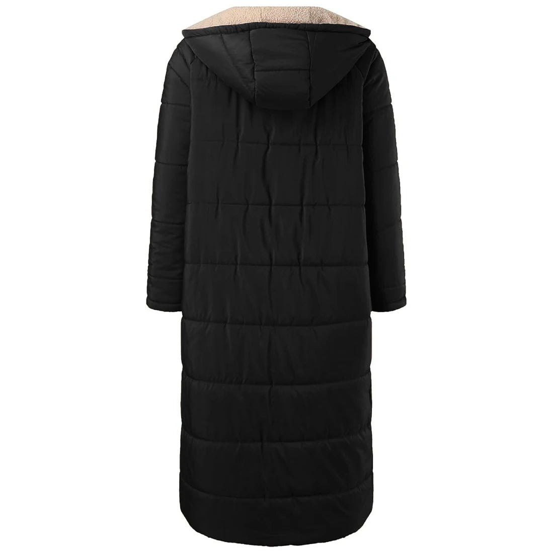 Fashion Casual Women's Winter Warm Coat Jacket Women's Fleece Jacket Wool Long Hooded Outerwear