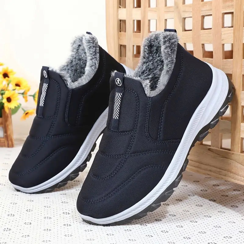 Winter Men's Snow Boots Non-slip Plush Fur Thick Cotton Shoes Male Sneakers Oudoor Hiking Warm Boots