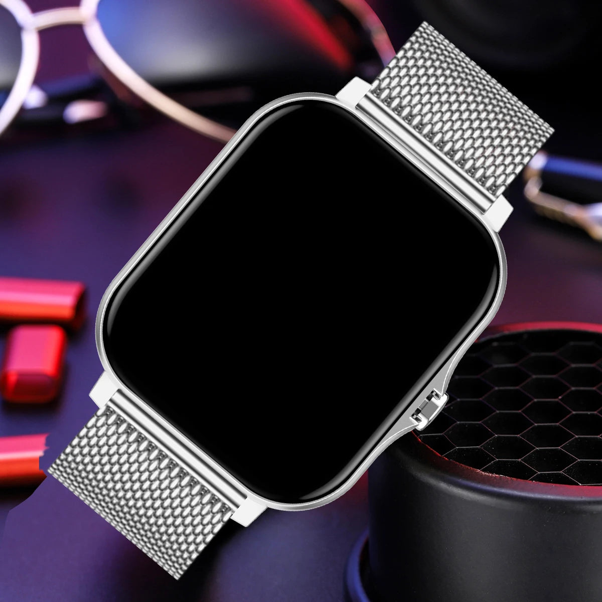 Smart Watch 2.01‘’ Full Touch Amoled BT Call Sport Waterproof Watches Heart Rate Blood Pressure SmartWatch for Men Women