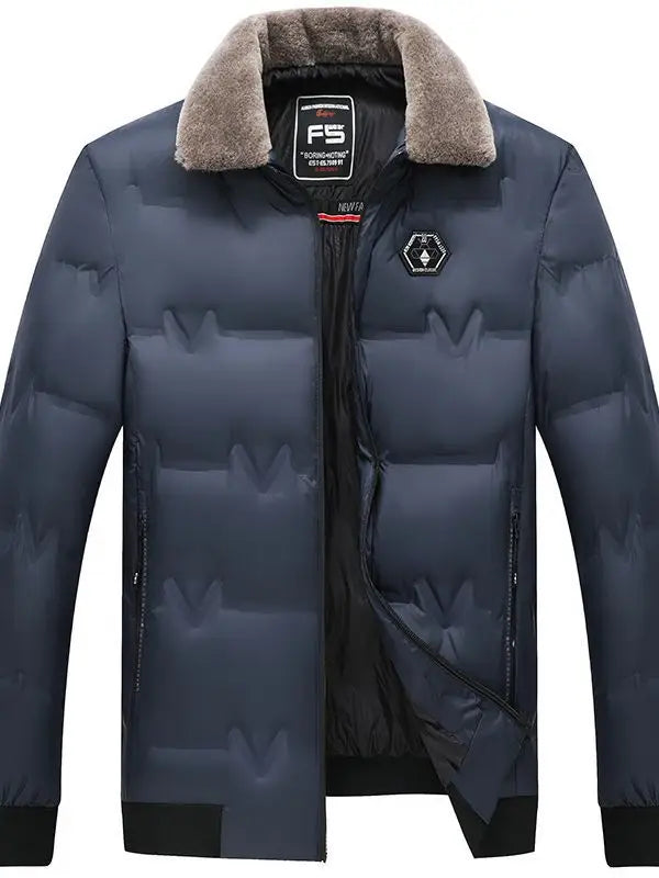 New Winter Men Fur Collar Down Jackets Warm Parkas High Quality Male Outwear Casual  Winter Coats Man Slim Fit Down Jackets 4XL