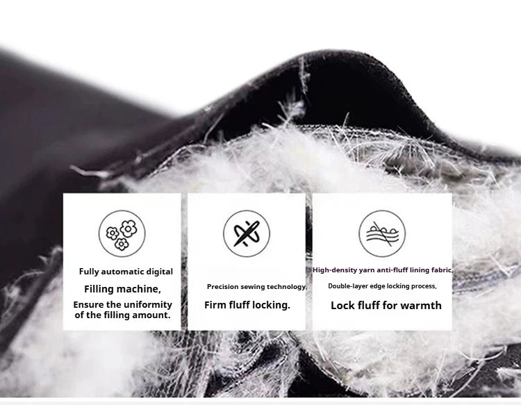 Winter Down Jacket - Outdoor Spliced Parka Outerwear