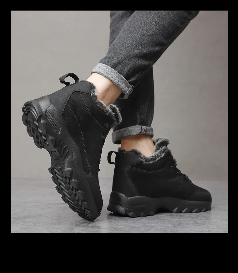 Men Snow Boots Winter Outdoor Walking Shoes light Sneakers for Men Winter Shoes Botines Tenis Mens Hiking Ankle Boots Footwear