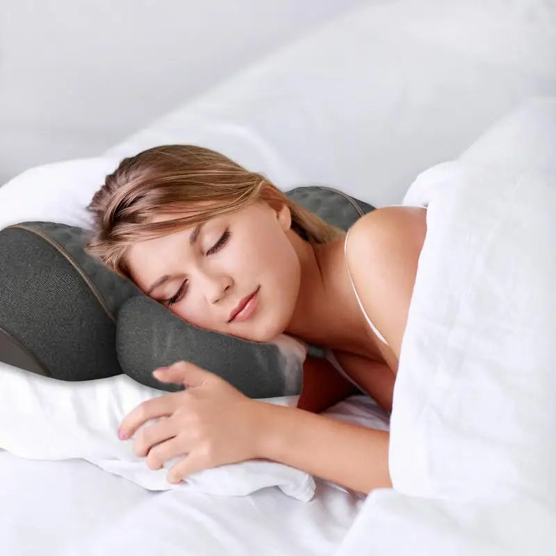Fisiorest 3in1 Neck Massager Heat Neck Massager For Deep Tissue Pain Relief Improves Blood Circulation Shoulder Massager Pillow