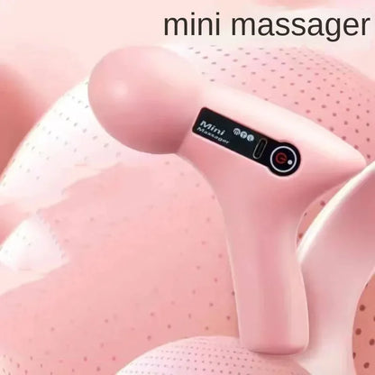Mini pistolet de massage à écran LCD, 6 têtes, masseur musculaire, pistolet électrique portable pour fascia, cou, pieds, corps 