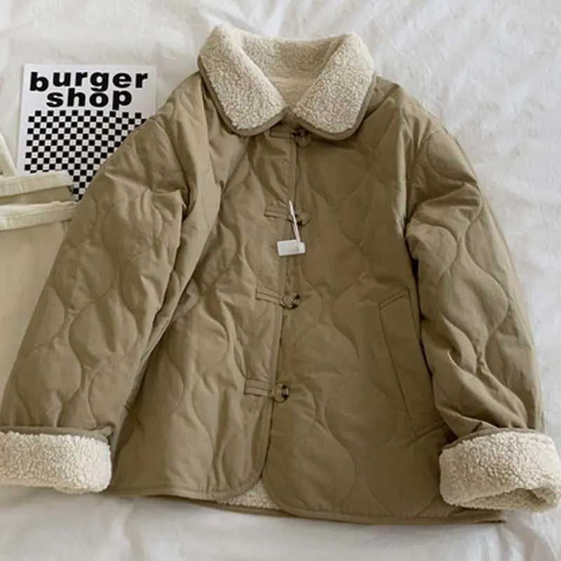 Winter Jackets Women Coats Baggy Reversible Clothes Thicken Warm Simply Pure Mujer Chaqueta Korean Fashion Girlish Youth Preppy