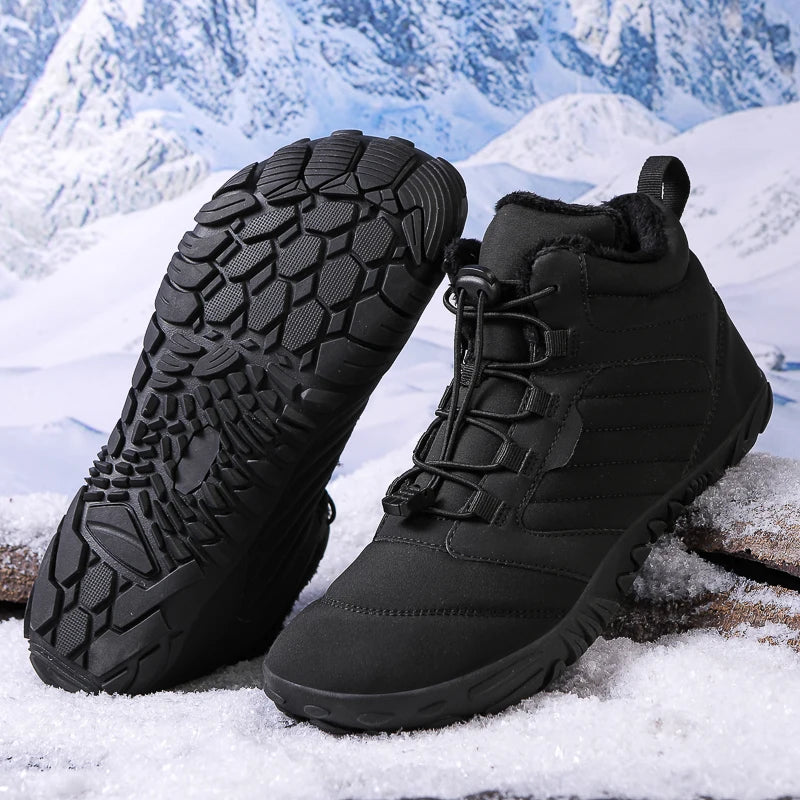 PINGKEE VENOCON Wide ToeBox Barefoot Shoes Men Women Athletic Minimalist Winter Snow Thermal Feet Boots Sneakers Footwear Man