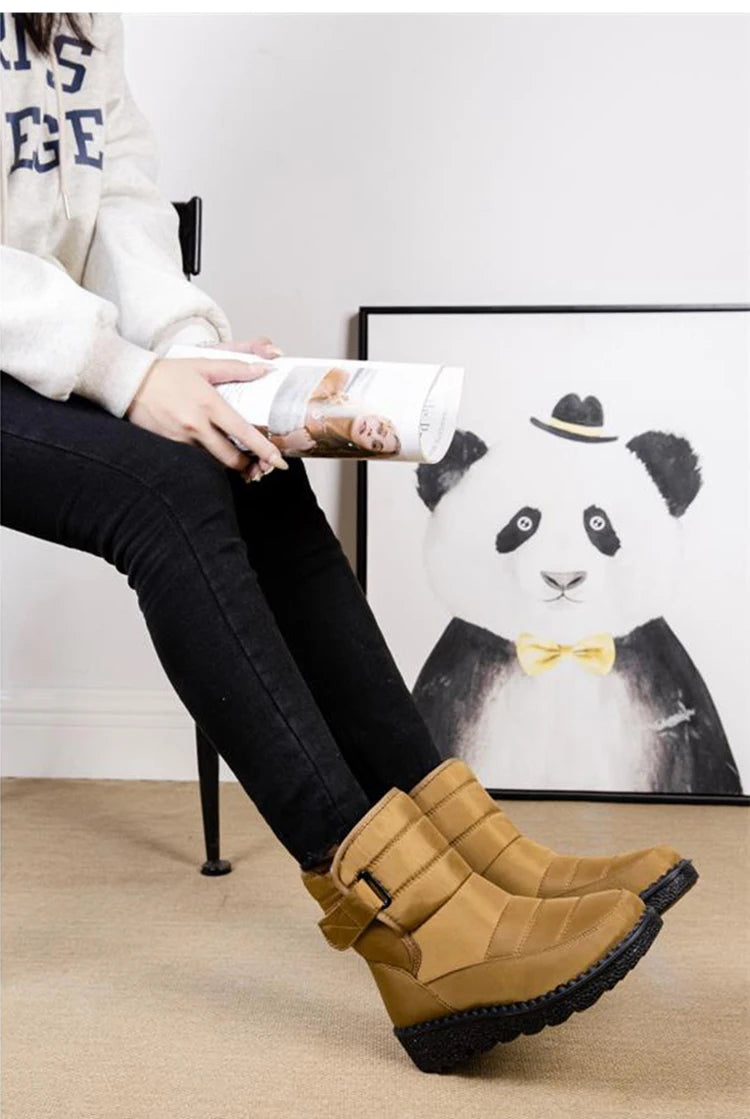 Snow Boots Woman 2025 Trend Ladies Shoes Waterproof Woman Shoes Lightweight Ankle Boots New Winter Girls Boots Botas Mujer