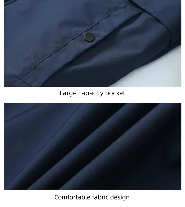 Winter New Fashionable Waterproof  Thick Warm Hooded Cotton Jacket For Men's Casual Loose Retro Sports Jacket