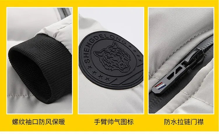 Mens Winter Jackets High quality 2026 New Thick Warm Parkas Bomber Jackets Puffer Jackets Down Coats Fashion Casual Parkas Men