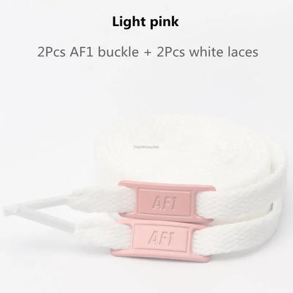 Combinaison de lacets AF1 originaux, lacets plats blancs et décoration de chaussures, accessoires pour chaussures Air Force One 