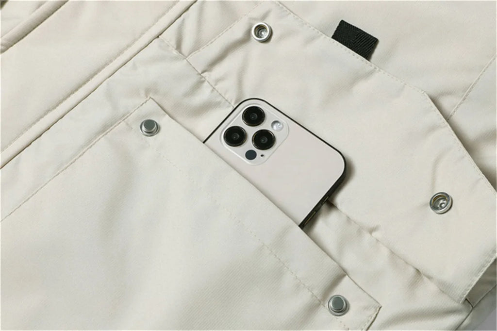 New Winter Jackets for Men with Hoods and Fur Collars New High-quality Waterproof Windproof Down Coat for Men Women Warm Jackets