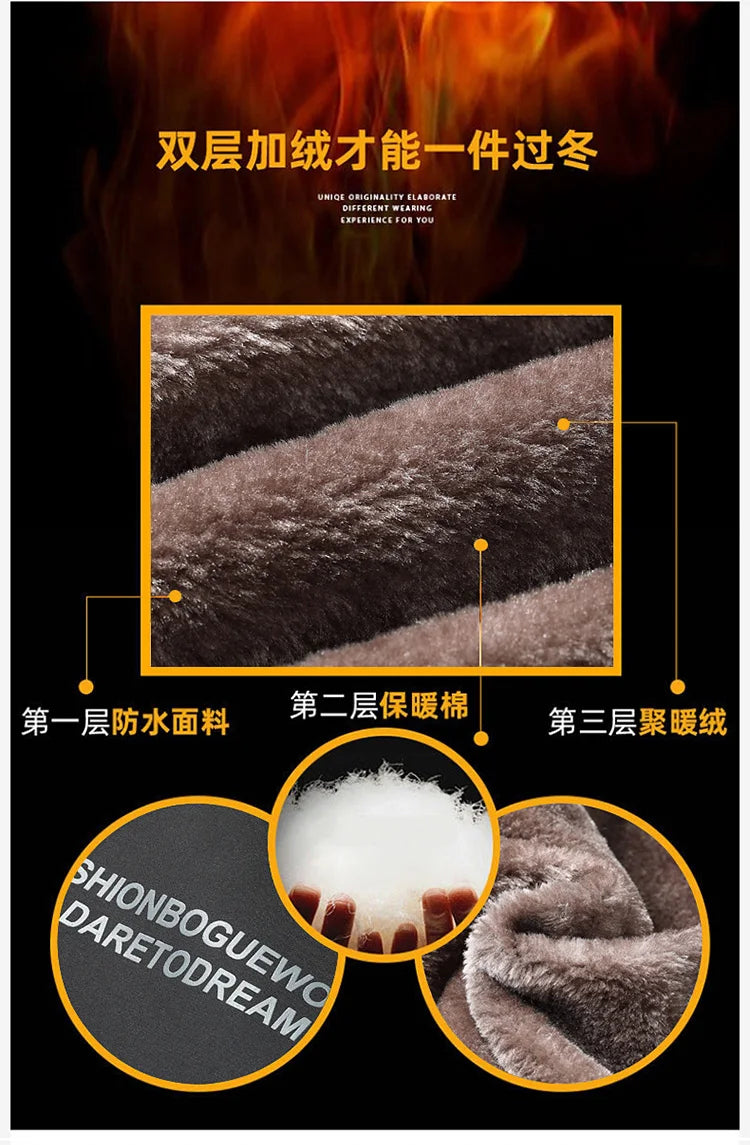 2024 Winter jackets men Fashion Thick Warm Cotton-Padded Jacket Men's Casual Loose style High Quality Large Size coat male 8XL