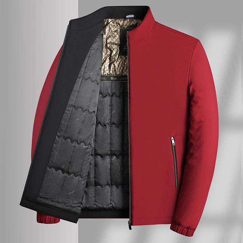 Winter Jacket Men Business Parkas Thick Warm Jackets Stand Collar Autumn Outerwear Coat Fashion Casual Formal Puffer Jacket