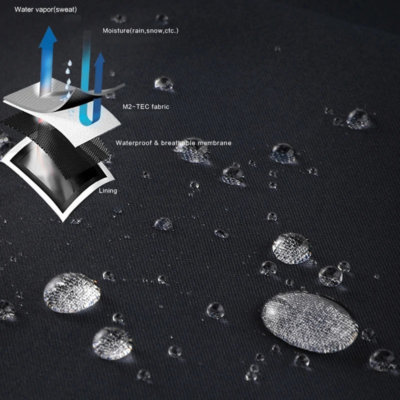 Winter Men Warm Waterproof Jackes Coat Mens Windproof Fleece Thicken Jacket Parkas Man Outdoor Casual Hooded Coat Jackets Male