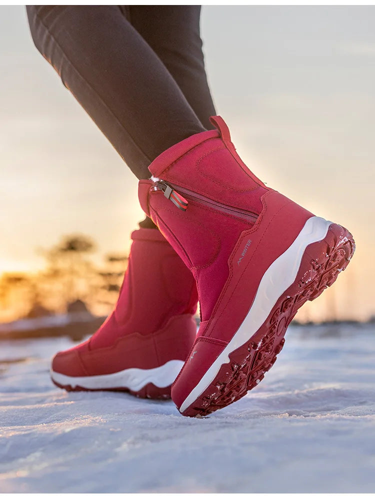 Men Boots 2025 Winter Shoes For Men Warm Snow Boots Mid-calf Men Warm Shoes Thick Plush Winter Boots For Men Women Cotton Shoes