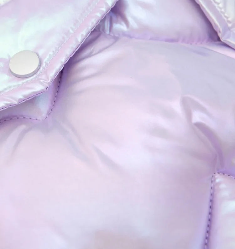 Winter Girls Down Jacket with Faux Fur Lining - Thermal Insulation Windproof Stain Resistant Coat for Medium To Large Kids