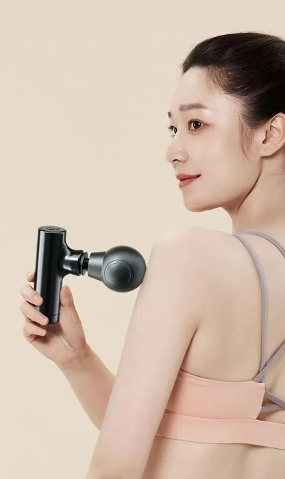 Mini pistolet de massage à écran LCD, 6 têtes, masseur musculaire, pistolet électrique portable pour fascia, cou, pieds, corps 