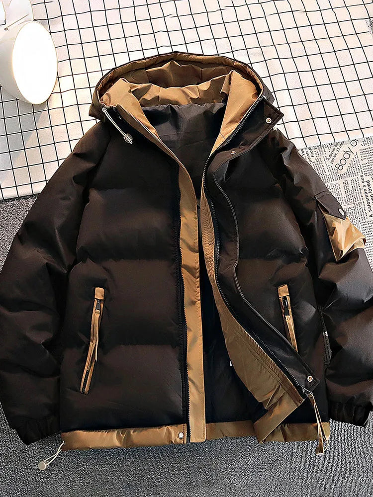 2025 Autumn/Winter thicken Parka Coat men New style Fashion Casual Loose style Comfortable down jacket Thick Warm coat for man