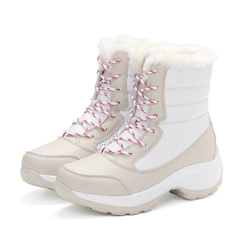 Winter Shoes Waterproof Boots Women Snow Boots Plush Warm Ankle Boots For Women Female Winter Shoes Booties Botas Mujer