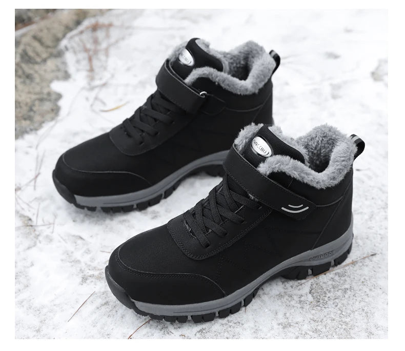 Winter Popular Waterproof  Walking Shoes Cotton Shoes Couple Plush Warm Comfortable Women And Men Shoe