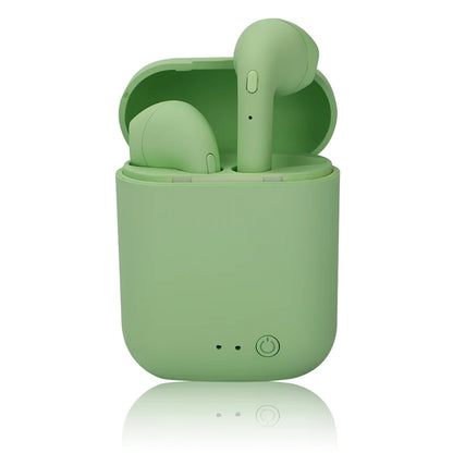Casque Bluetooth I12 Macaron mat, casque binaural sans fil pour le sport, casque Bluetooth 5.0 I12tws 