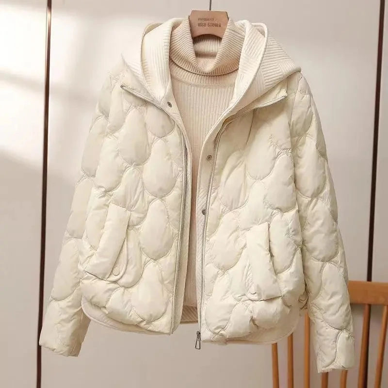 2025 Fashion Coats Korean Style Loose Cropped Coat Women Jacket Women Parkas Warm Puffer Jackets Casual Coat New Winter Clothes