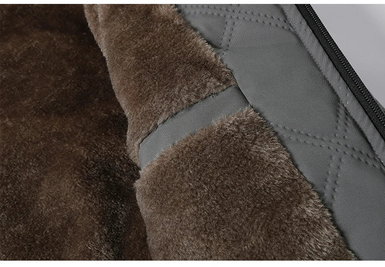 Winter Hooded Jacket Men Windproof Warm Business Casual Men Coats Blazers for Men Formal Social Jacket Solid Color Thick Coat