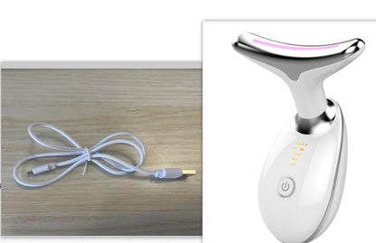Appareil de massage thermique EMS pour le cou, lifting et raffermissement, micro-courant électrique, anti-rides