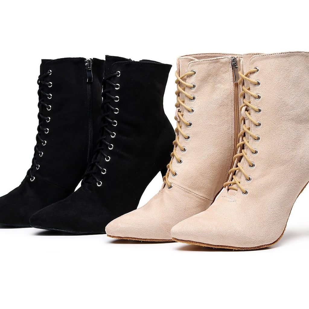 Lace-up Sexy Jazz Special High Heels Short