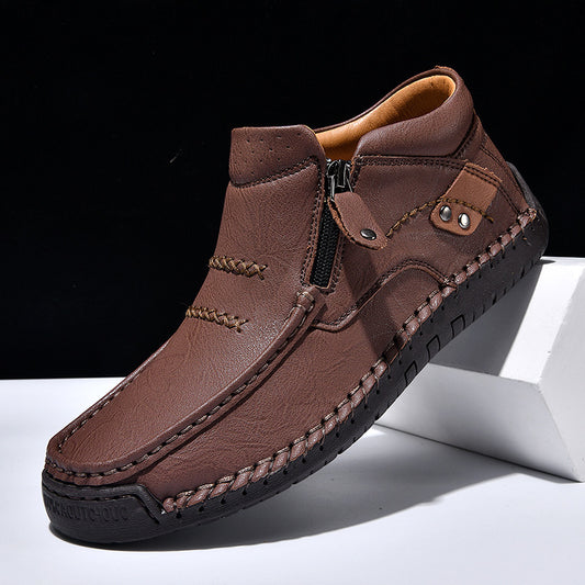 Chaussures décontractées d'extérieur grande taille pour hommes, à enfiler et à semelle plate