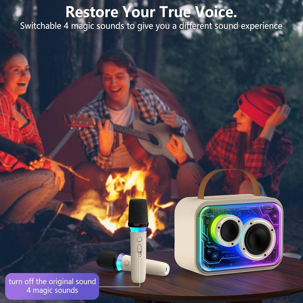 JYX D30 Karaoke With 2 Microphones&Bluetooth Speaker
