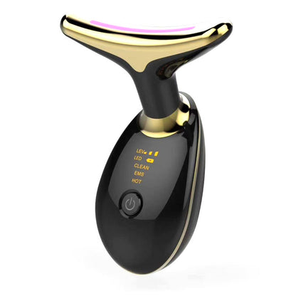 Appareil de massage thermique EMS pour le cou, lifting et raffermissement, micro-courant électrique, anti-rides